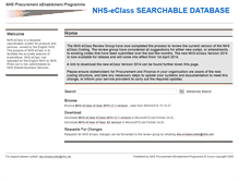 Tablet Screenshot of nhseclass.nhs.uk